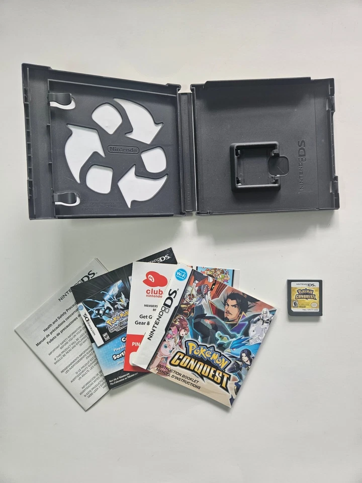 Pokemon Conquest (Nintendo DS, 2012) Auténtico CIB Completo Probado Foto 3 de 4