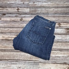 7 For All Mankind Josefina Jeans Womens 28 Blue Skinny Boyfriend Button Fly