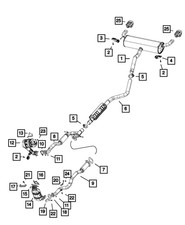 Genuine Mopar Exhaust Resonator And Pipe 68349052AB