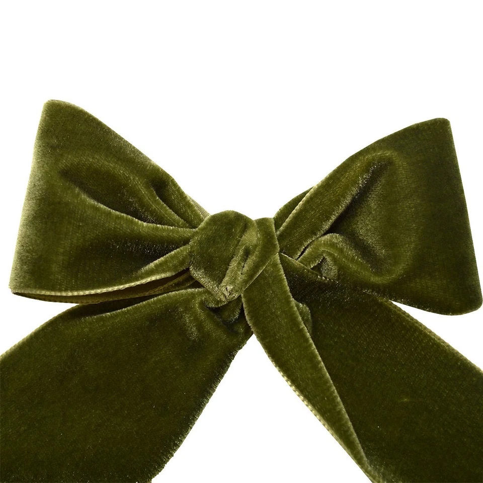 012 Nylvalour Velvet Ribbon - Deep Sage, 2" x 11 yd - Image 4 of 4