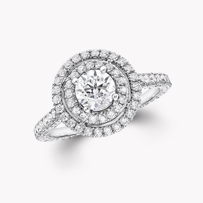 950 Platin Damen Ehering 2 Karat Lab Created Rundschliff Diamant E F VVS2