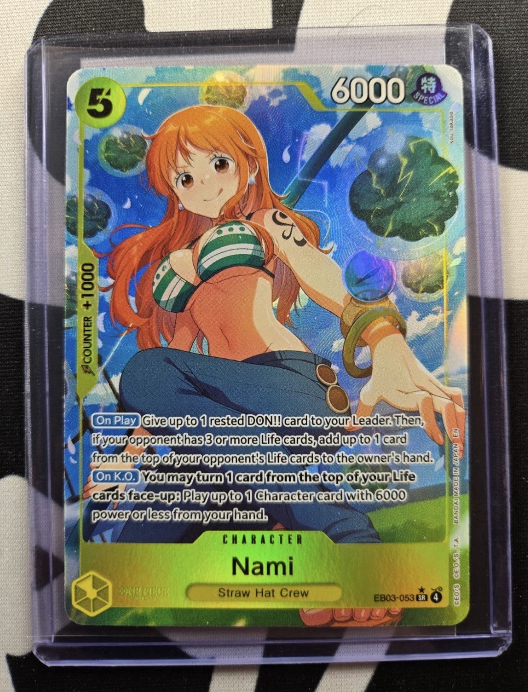 One Piece Card Game EB03 Heroines Edition Nami SR Alt Art EB03-053 English NM