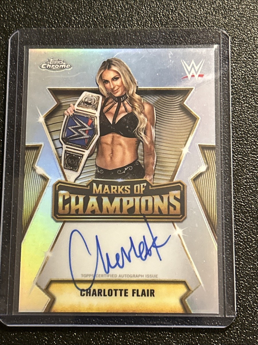 2026 Topps Chrome WWE Marks Of Champions Charlotte Flair Autograph 