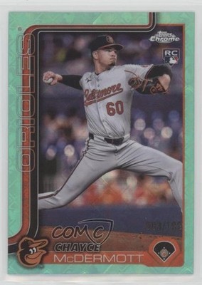 2025 Chrome Logofractor Edition Aqua Refractor Chayce McDermott Rookie RC 0k26