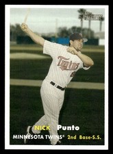 2006 Topps Heritage #467 Nick Punto Card Minnesota Twins