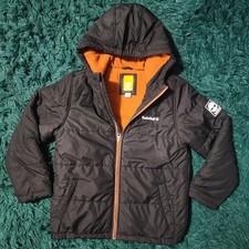 Timberland Hooded Puffer Jacket Black Youth L 14/16