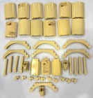 LEGO lot of 43 TAN castle Pieces Arches 1/4 cylinders  Lion Head Star Wars HP