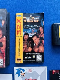 Sega 32x Genesis Console 100% CIB Complete Console System + WWF The Arcade Game