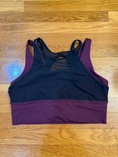 Lululemon Double Tap Bra II Dark Adobe / Black - Size 10 Sports Bra