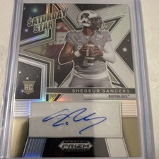 Panini 2025 Prizm Draft Picks Shedeur Sanders Rookie Auto Buffaloes #SSS-SSS
