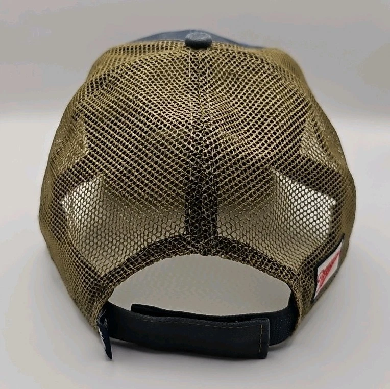 Gorra de camionero Miller Lite Pilsner Beer 2016 malla azul con tirantes Foto 3 de 4