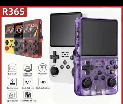 Retro-Handheld-Konsole R36S | verschiedene Farben | 128 GB | 20.000 + Spiele