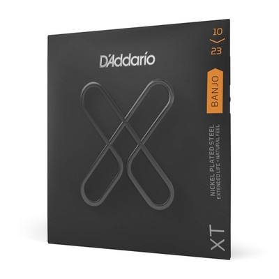 D'Addario XT Medium Banjo Strings High Carbon Steel Extended Lifespan 10 Pack