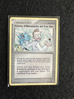 PROF.ELM TRAINING SYSTEM 89/115 EX SECRET FORCES POKEMON CARD ITA VINTAGE