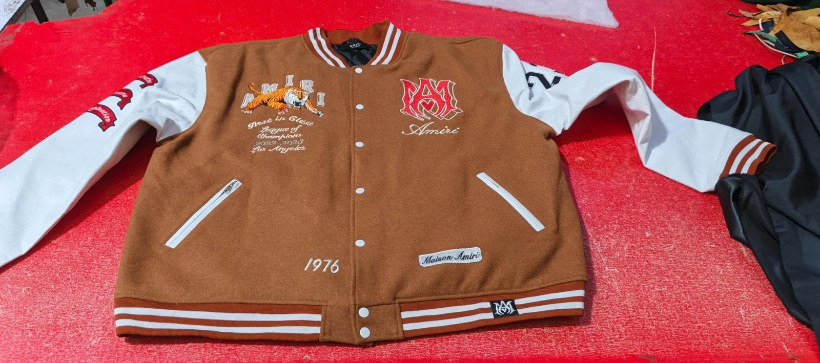 Giacca Amiri MARRONE SCURO Varsity