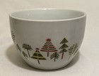 Crate & Barrel Julia Rothman White W/Red & Green Christmas Trees Replacement VTG