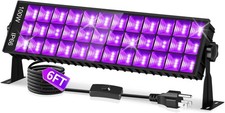 100W Black Light Bar IP66 Waterproof, LED Blacklight with Plug Switch 6ft Cor...