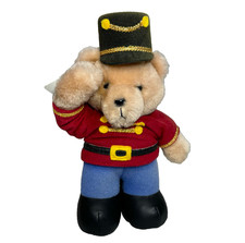 Vintage Dakin Soldier Bear Plush Stuffed Animal Toy Nutcracker Royal Guard Hat