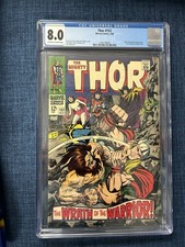 Thor #152 CGC 8.0 OW/WHITE PGS. Early Ulik appearance. Stan Lee Story. Marvel.