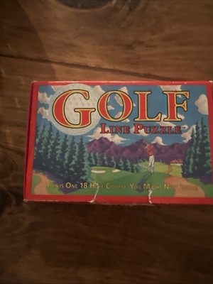 Vintage 90s 1994 Golf Line Puzzle Binary Arts Corporation Brain Teaser Complete 