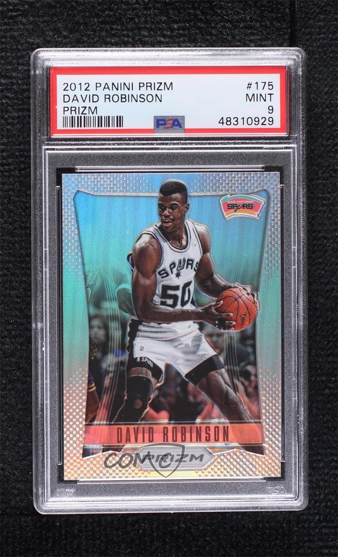 2012-13 Panini Prizm Silver Prizm David Robinson #175 PSA 9 MINT HOF ne4