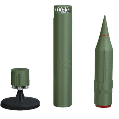 Maßstabsmodell 1:72 China Dongfeng-5C ICBM Rakete 45cm PLA Deko Geschenk NEU