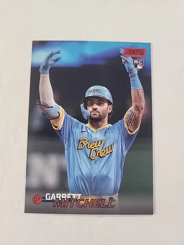2023 Topps Stadium Club Garrett Mitchell RC Rookie Red Foil Parallel #20 Brewers