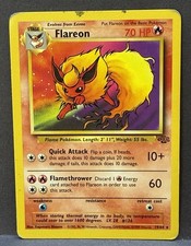 Pokemon TCG: Flareon 19/64 Jungle- LP- WOTC- Reg- Unlimited  on eBay