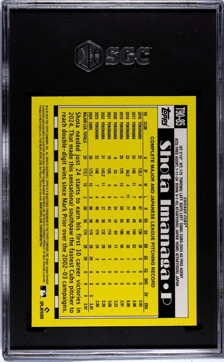 2025 Topps Series 1 - 1990 Topps Baseball Shota Imanaga #T90-85
