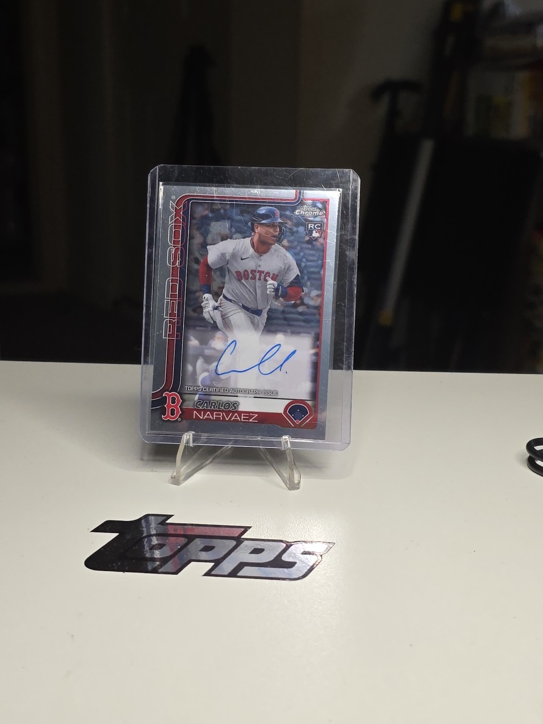 2025 Topps Chrome - Rookie Autographs Carlos Narvaez #RA-CAN (AU, RC)