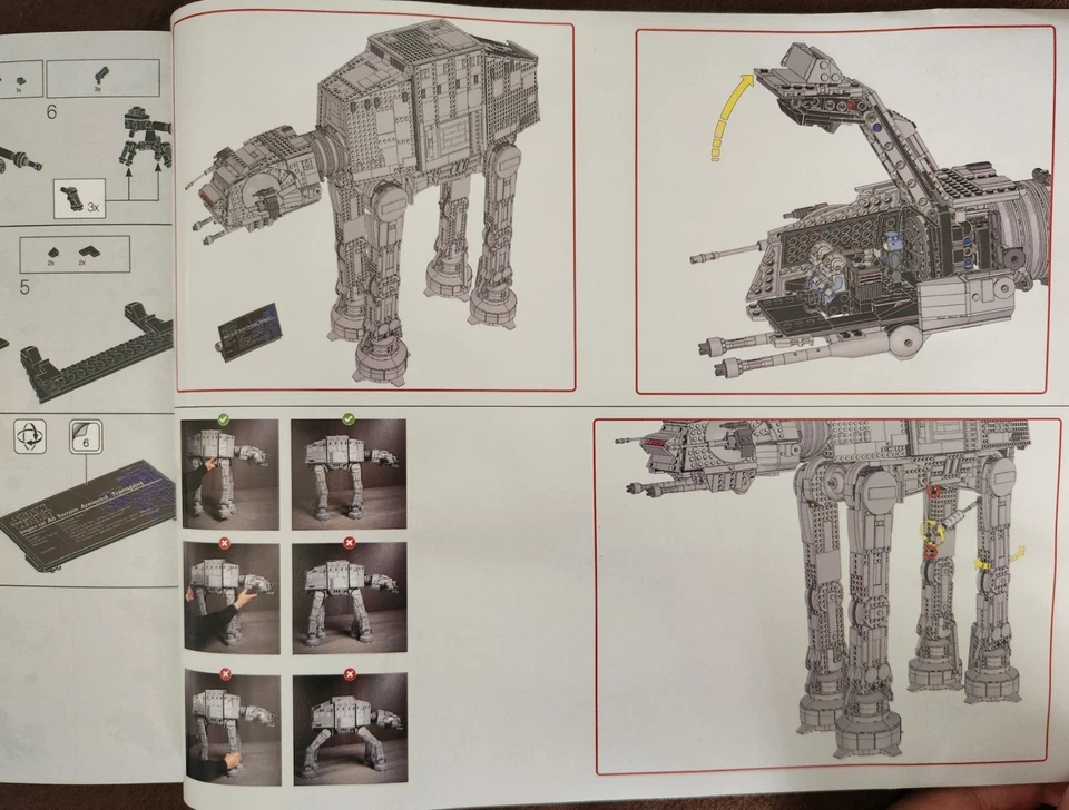 Star Wars AT-AT Walker .With 6785 Pcs. Generic Bricks. No Box - Image 3 of 3