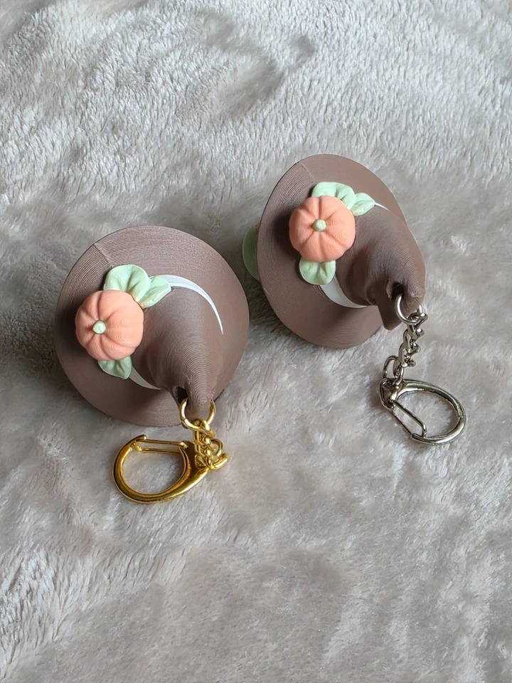 süßer Halloween Hexen Frosch Fidget Clicker Schlüsselanhänger - Bild 2 von 2