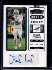2022 Panini Contenders Tanner Conner Rookie Ticket Auto #273 Dolphins Rookie