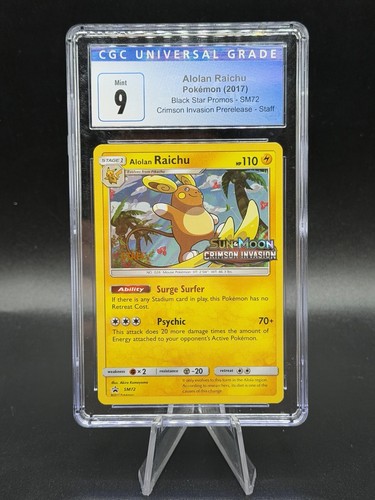 Alolan Raichu graded CGC 9 for sale on eBay