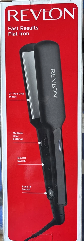 REVLON Smooth and Straight Ceramic Flat Iron Fast Results Smooth Styles 2 in. - Image 3 of 3