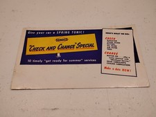 Original Sunoco Check And Change Special Ink Blotter