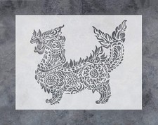 Chinese Dragon Mandala Stencil Template Reusable for Wall Art, DIY Crafts, Medit