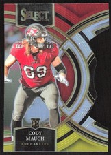 5002J 2023 Panini Select #133 Cody Mauch Red and Yellow Prizms Die Cuts