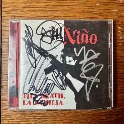 SIGNED BY BAND Ill Nino Till Death La Familia 2014 