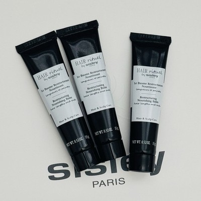 3x Sisley Hair Rituel Restructuring Nourishing Balm Travel Size - 15g/.52oz ea.