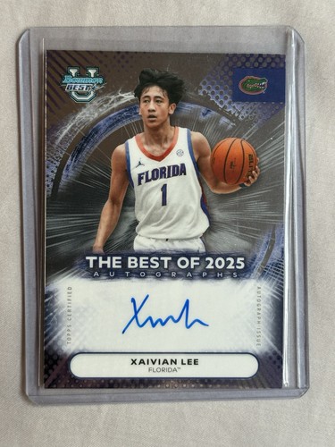 Xaivian Lee – 2025-26 Bowman University Best Basketball · Best of 2025 Autographs #BA-XL Xaivian Lee