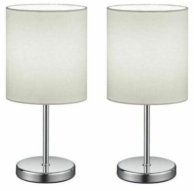 Tischleuchte Tischlampe Lampe Nachttischtleuchte Bett Nachttischlampe 2er SET