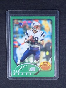 2002 Tom Brady Topps Weekly Wrap Topps Rookie year ...