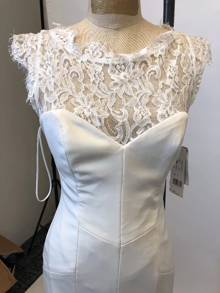 Vestido de novia BHLDN Nicole Miller “Lauren” espalda de encaje HK0006 Foto 2 de 4