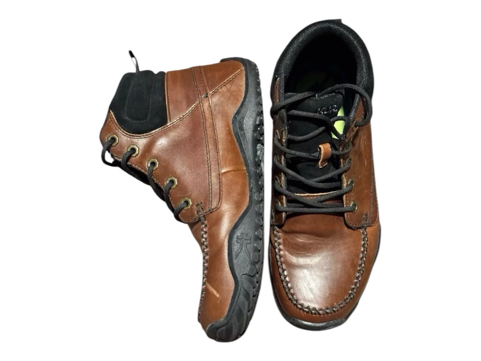 KURU Quest Men's Size 8 Brown Leather Ankle Lace Up Camp Hiking Boots Mountain