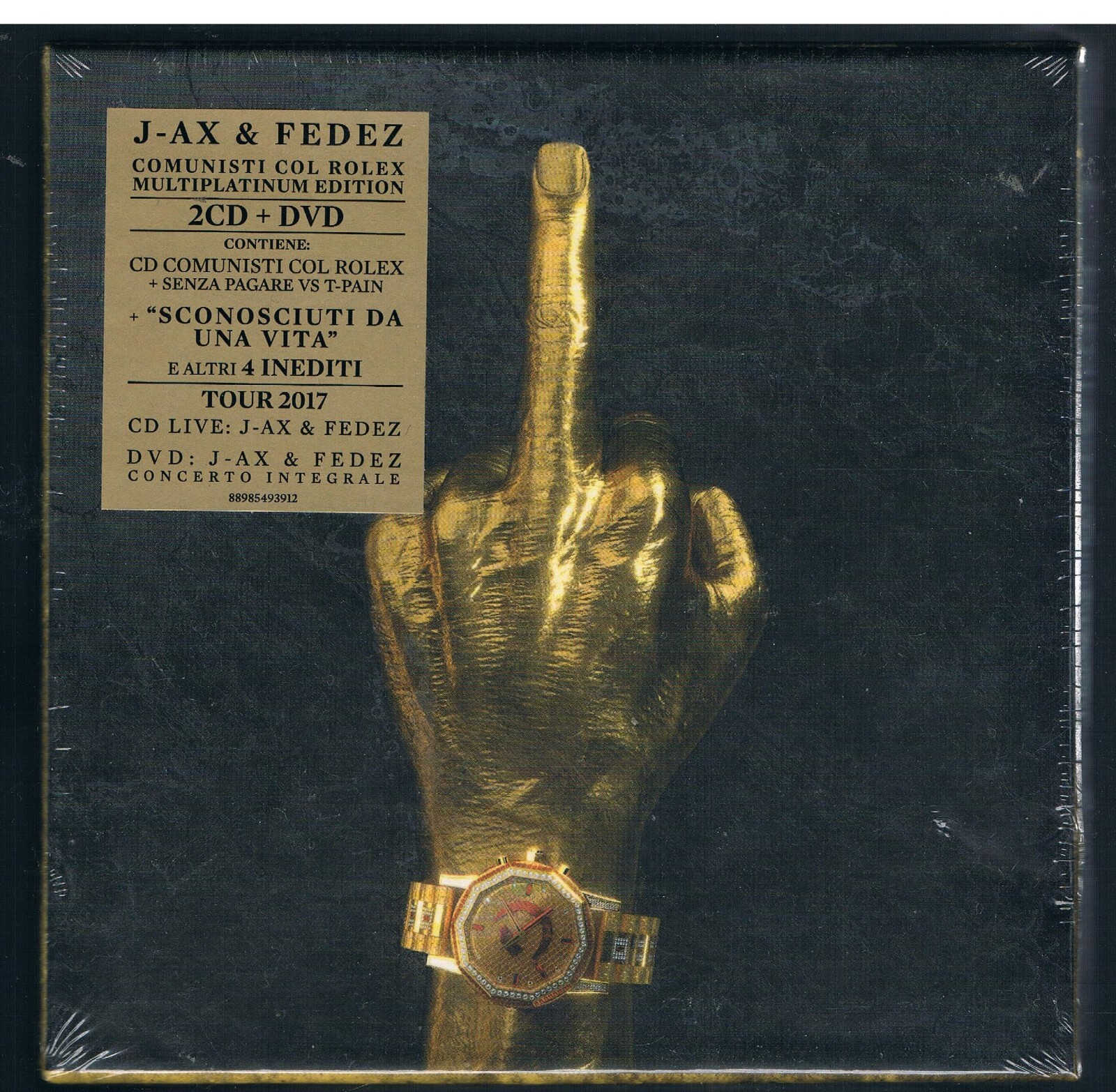 J-AX & FEDEZ COMUNISTI COL ROLEX BOX 2CD + DVD MULTIPLATINUM EDITIO SIGILLATO!!!