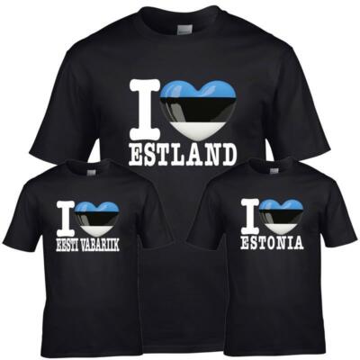 Shirt LOVE ESTLAND Kinder WM Trikot Liebe Herz Land EM ESTONIA FanShirts4u
