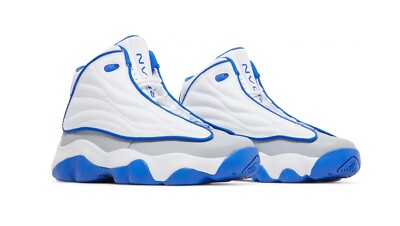 jordan pro strong white and blue