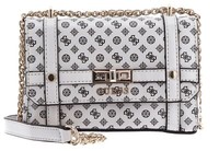 Guess Emilee Mini Convertible Crossbody Flap UmhäNgetasche Stone Logo Creme Neu