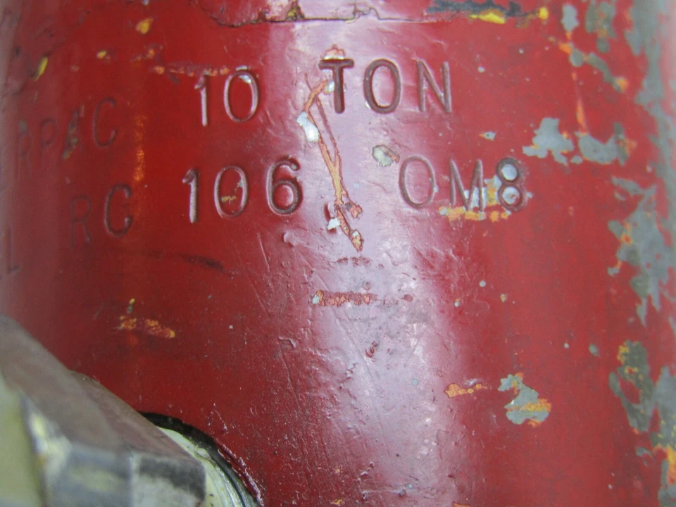 Cilindro hidráulico Enerpac 10 tonos RC 106 OM8 Porto Power 8" carrera *USADO* Foto 3 de 4